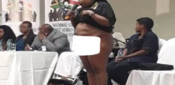 AFRIQUE DU SUD : une dame sud-africaine, victime de viol s’est déshabillé devant la présidente pour montrer la gravité de l’acte