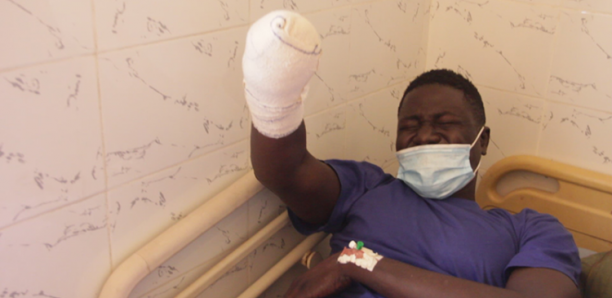 Amputé à cause d’une blessure pendant les manifestation, Cheikh Diouf vient d’être arrêté par la DIC