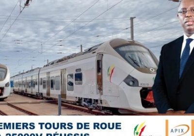 TER : Essai de non résonance Marche Électrique à 25000V (Dakar-Diamniadio)