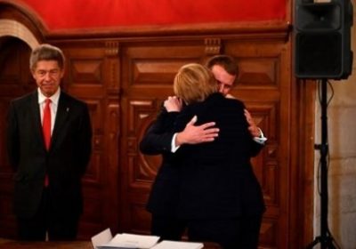 “La France a appris à t’aimer”: Macron fait ses adieux à Merkel