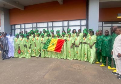 CAN 2022 : les Lionnes ont reçu le drapeau national