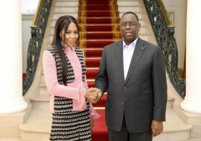 Naomi Campbell reçue par le Président Macky Sall