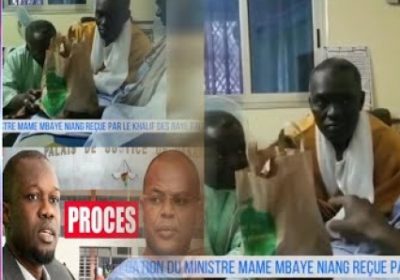 [ Vidéo] Après Sonko, Mame Mbaye Niang remet un hadya de 5 millions francs au khalife des Baye Faal