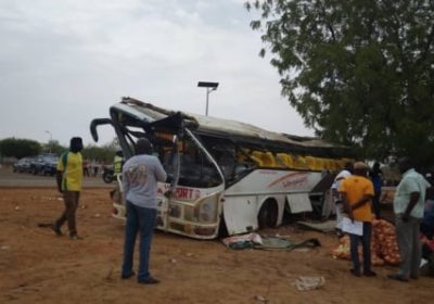 Accident à Louga : Un bus se renverse, cinq morts (bilan provisoire)