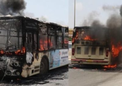 Liberté 6 : Deux bus de Dakar Dem Dikk incendiés