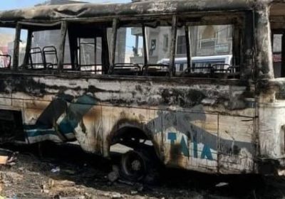 Yarakh: Un bus Tata attaqué au cocktail Molotov, deux morts