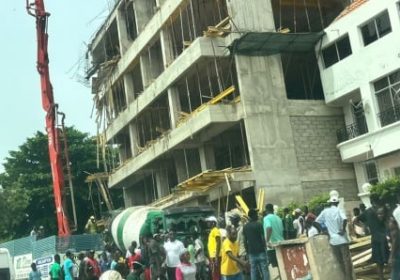 Dakar : Une partie d’un immeuble en construction s’effondre, des blessés