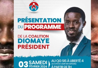 Coalition Diomaye Président : Rassemblement prévu ce mercredi